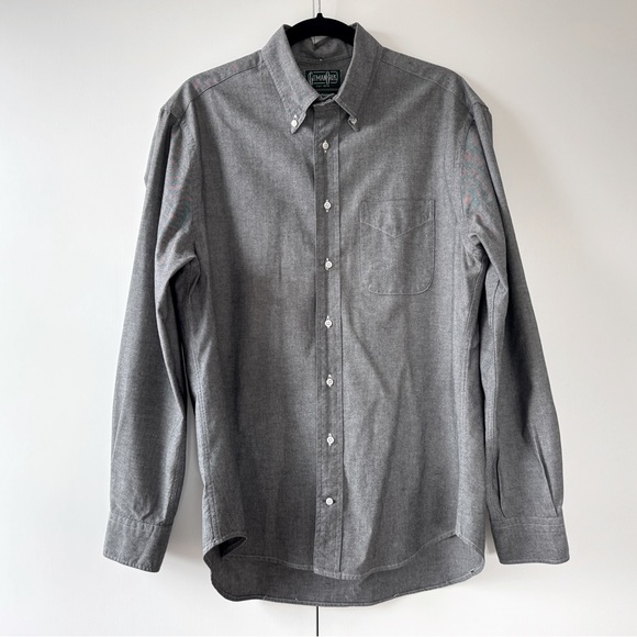 Gitman Vintage Oxford Cloth Button-down Shirt in Charcoal Gray - Picture 1 of 6